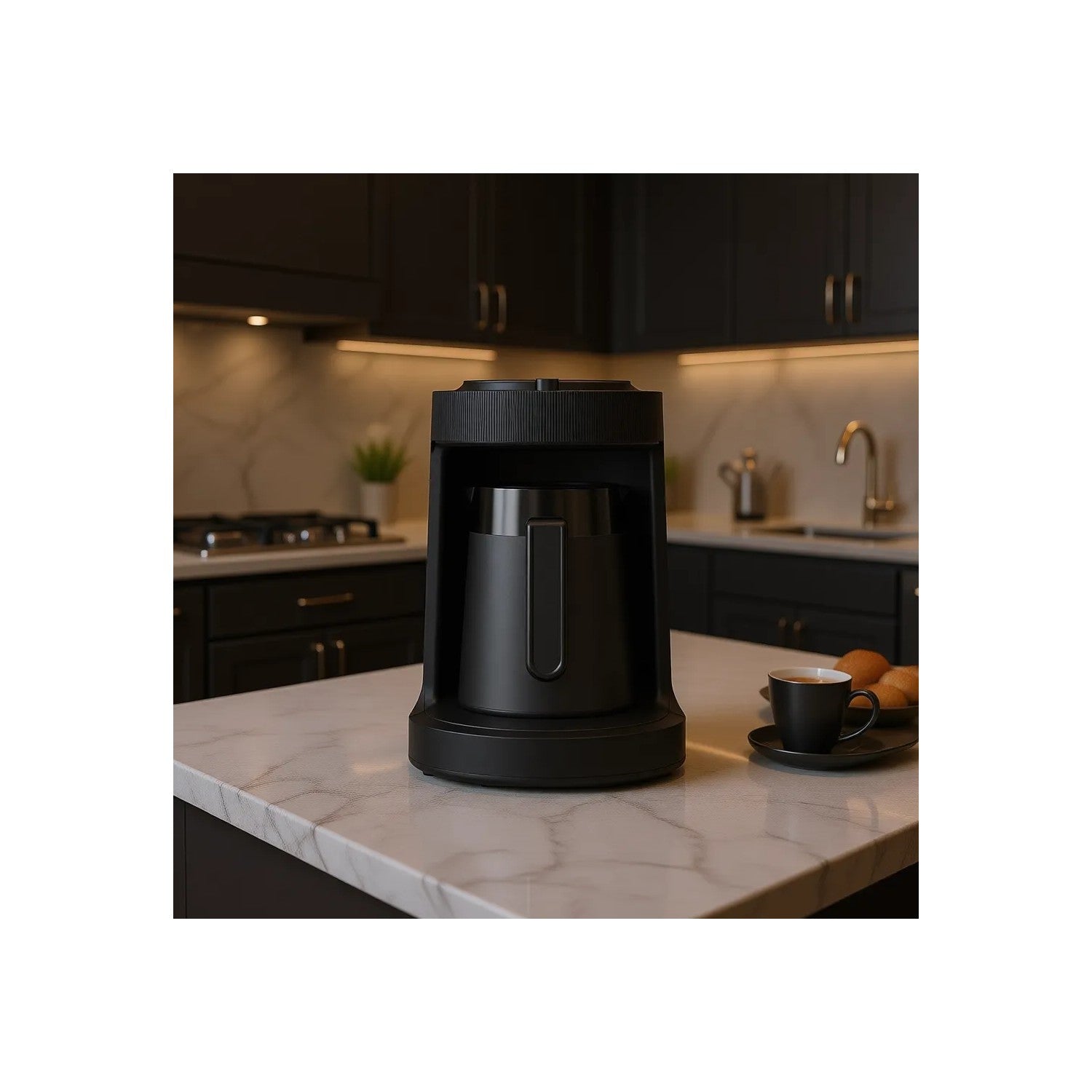 Grundig TKM 1541 B Black Turkish Coffee Maker, 4-Cup Capacity - MALLTURK