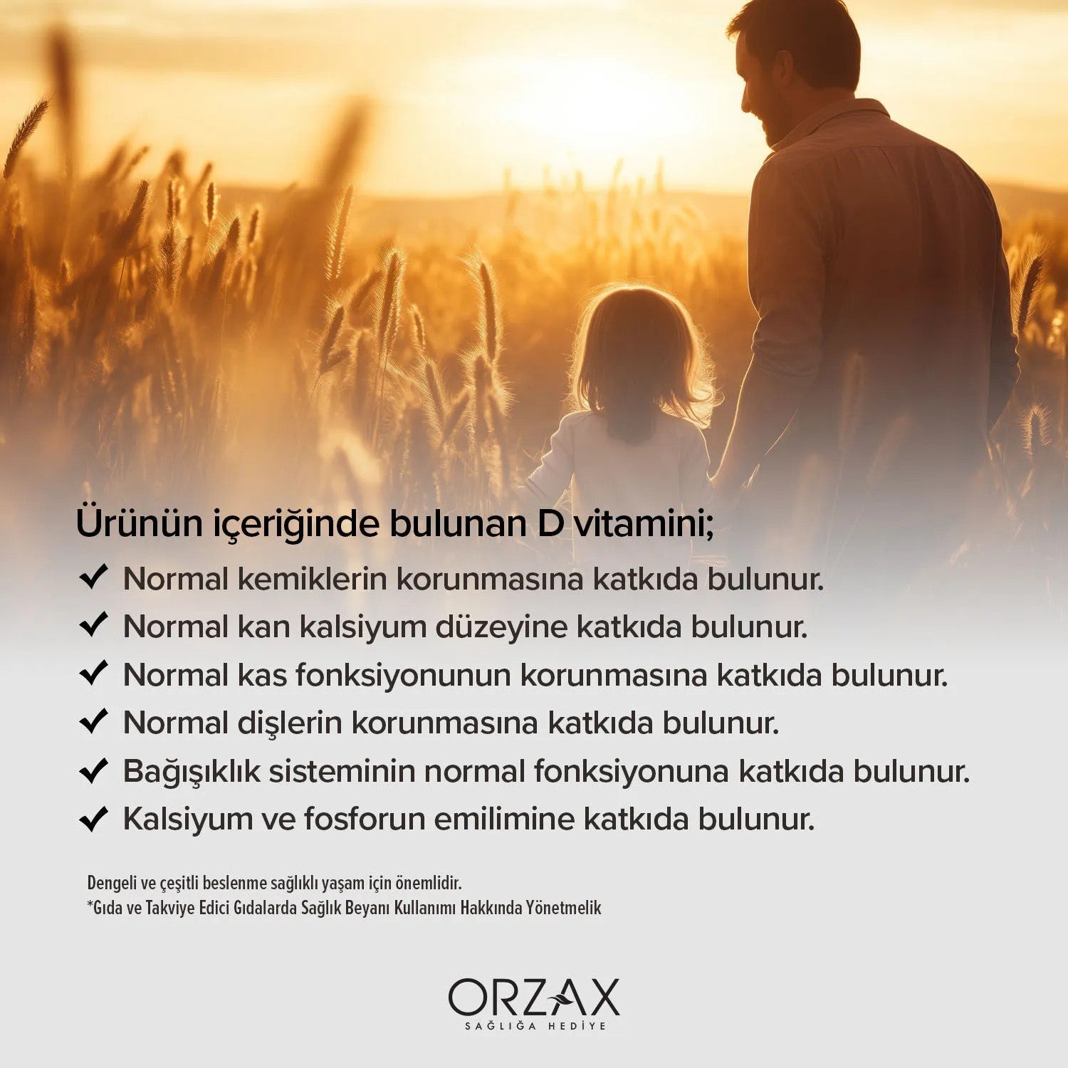 Orzax Ocean 1000 IU Vitamin D3 Drops 50ml Dietary Supplement Zeytinyagi with Zenginlestirilmis - MALLTURK