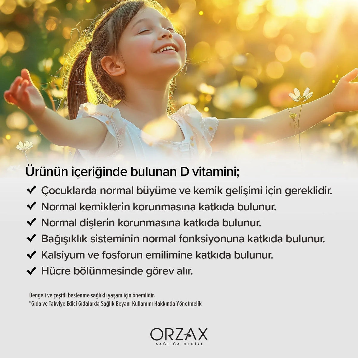 Orzax Ocean Vitamin D3 400 lU Spray 20 ml - MALLTURK