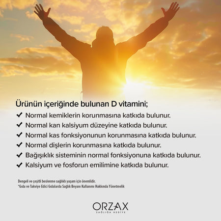 Orzax Ocean Vitamin D3 1000 lU Spray 20 ml - MALLTURK