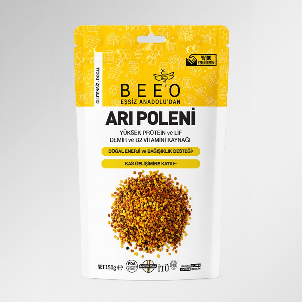 BEE'O Bee Pollen 150 g Dietary Supplement - MALLTURK