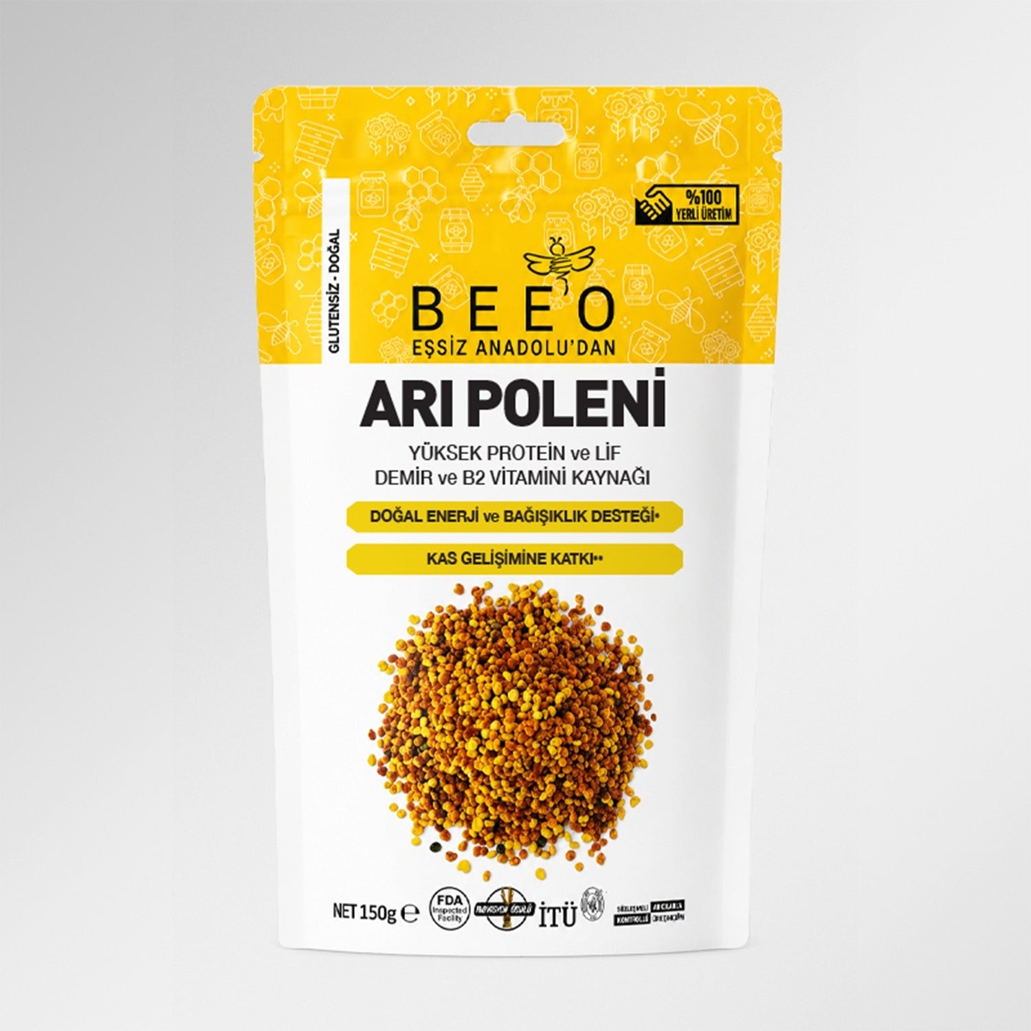 BEE'O Bee Pollen 150 g Dietary Supplement - MALLTURK