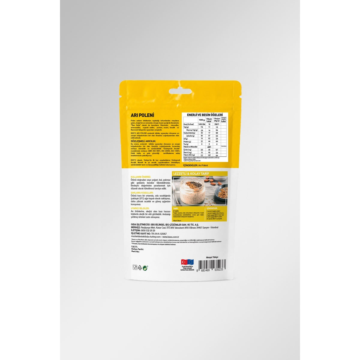 BEE'O Bee Pollen 150 g Dietary Supplement - MALLTURK
