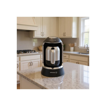Korkmaz Kahvekolik A860-15 Automatic Coffee Maker, Anthracite - MALLTURK