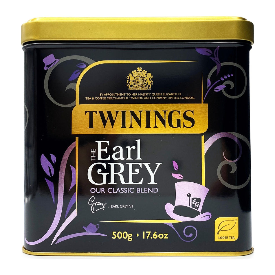 Twinings Earl Grey 500 g bergamot flavored Teneke Kutuda quality loose leaf tea - MALLTURK
