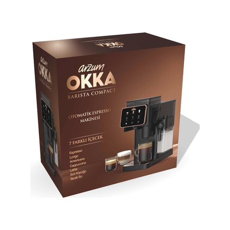 Arzum OK0047 Okka Barista Compact Automatic Espresso Machine - MALLTURK