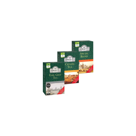Ahmad Tea Avantaj Paketi 3lu loose leaf tea (Earl Grey 400 g+ Special Blend 400 g+ 400 g Ceylon) - MALLTURK