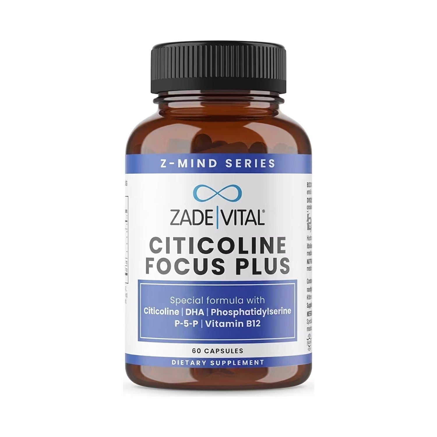 Zade Vital Citicoline Focus Plus 60 Capsule - MALLTURK