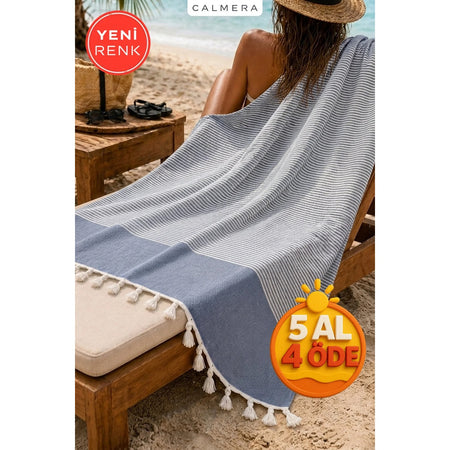 Calmera Striped Cotton Turkish Pestemal