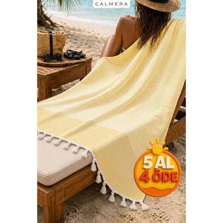 Calmera Striped Cotton Turkish Pestemal