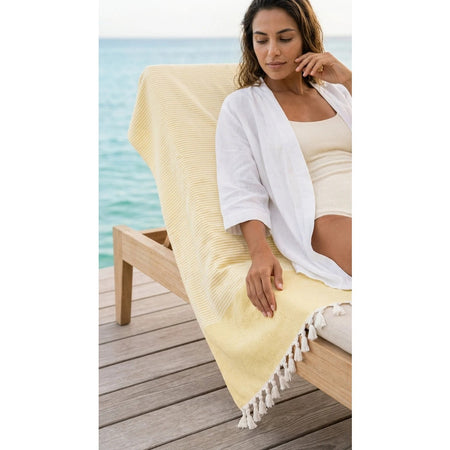 Calmera Striped Cotton Turkish Pestemal