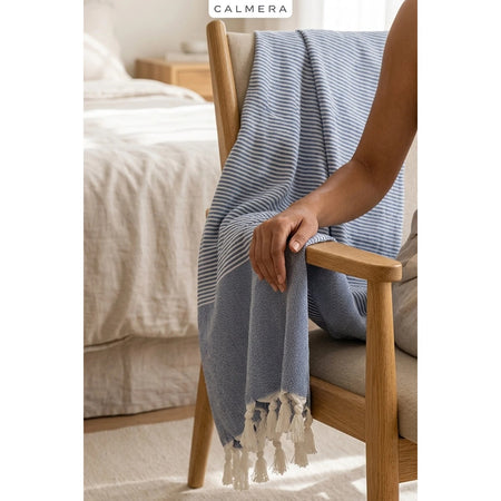 Calmera Striped Cotton Turkish Pestemal