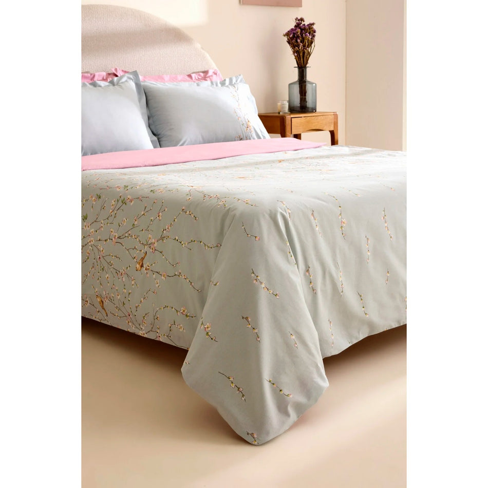 Karaca Home Tarin %100 Cotton Double Duvet Cover Set Mint - MALLTURK