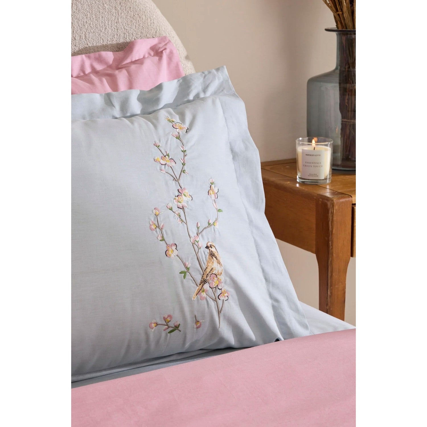 Karaca Home Tarin %100 Cotton Double Duvet Cover Set Mint - MALLTURK