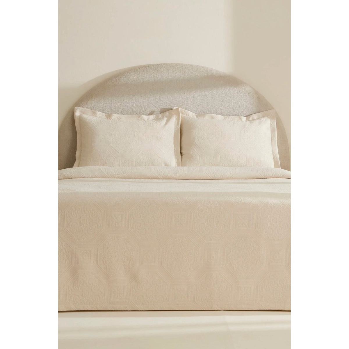 Karaca Home Oriana Double Bedspread Set Natural - MALLTURK