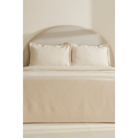 Karaca Home Oriana Double Bedspread Set Natural - MALLTURK