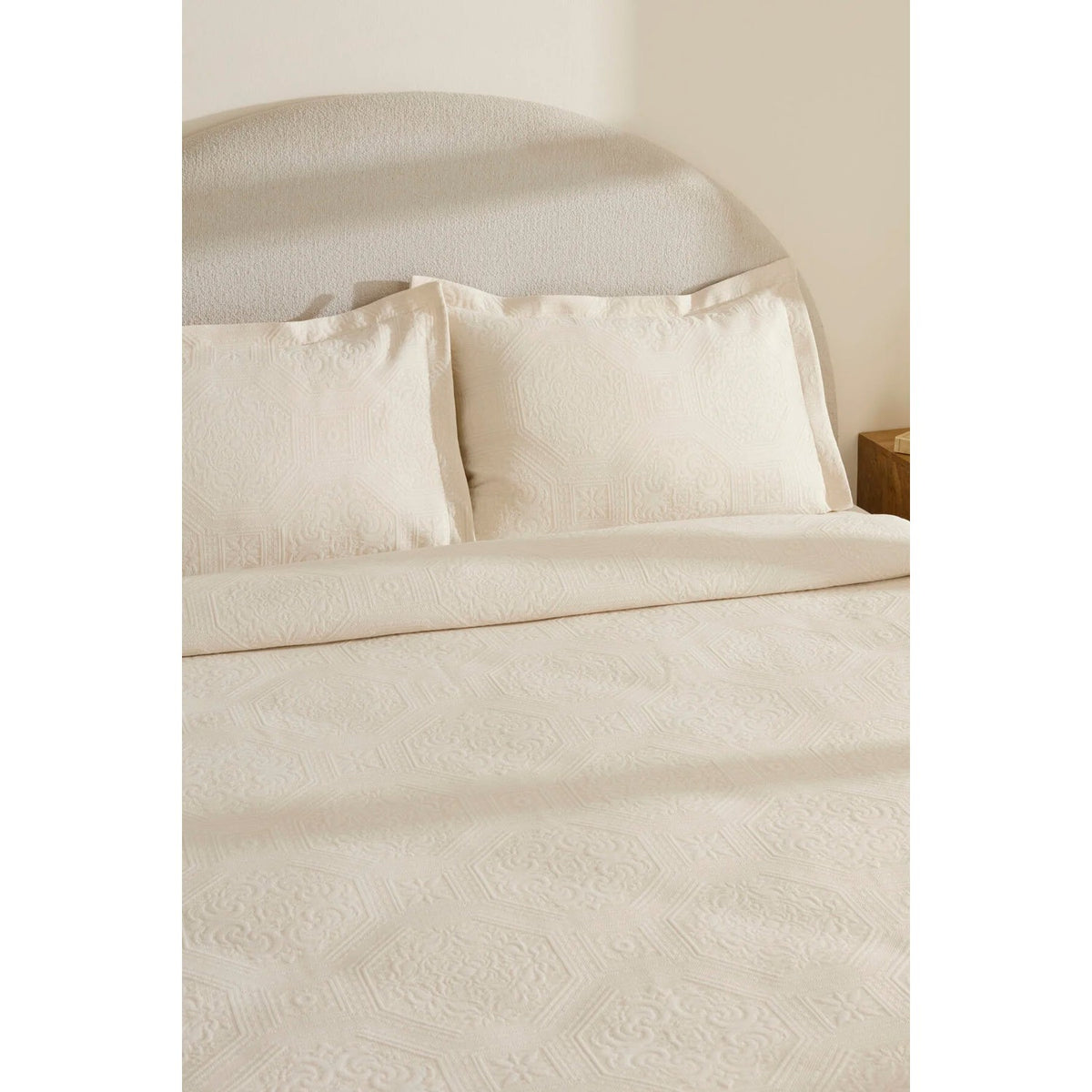 Karaca Home Oriana Double Bedspread Set Natural - MALLTURK