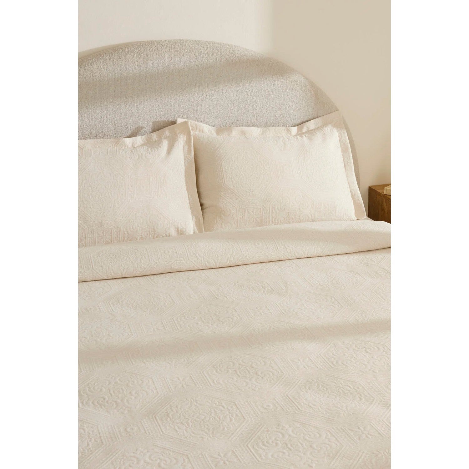 Karaca Home Oriana Double Bedspread Set Natural - MALLTURK