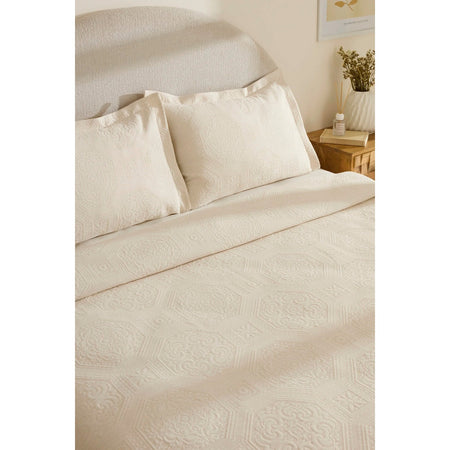 Karaca Home Oriana Double Bedspread Set Natural - MALLTURK