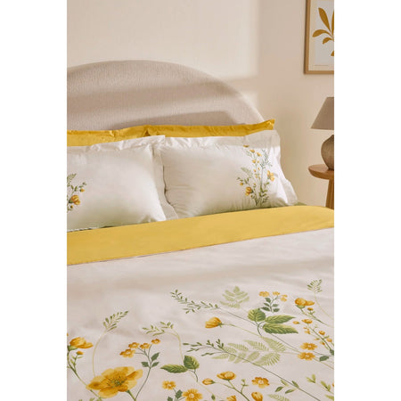 Karaca Home Cerial %100 Cotton Double Duvet Cover Set Yellow - MALLTURK