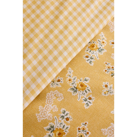 Karaca Home Carlo %100 Cotton Double Duvet Cover Set Yellow - MALLTURK