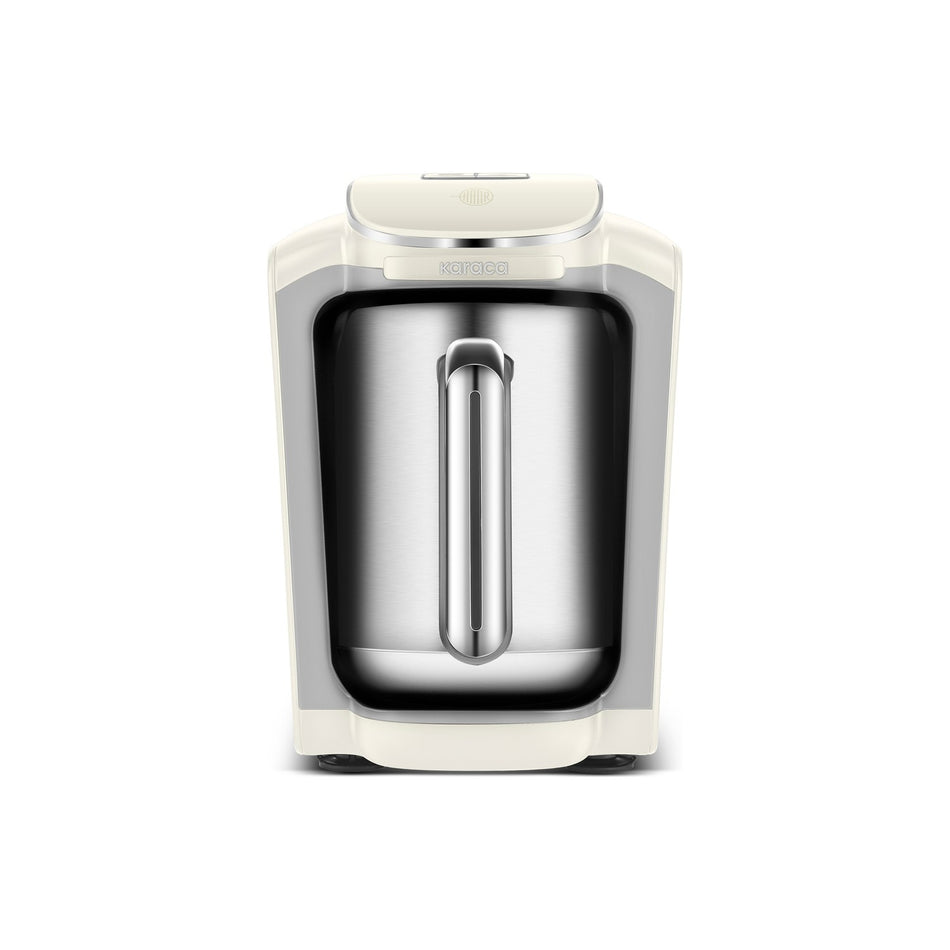 Karaca Hatir Neo Turkish Coffee Maker with Stainless Steel Pot, Creamy - MALLTURK