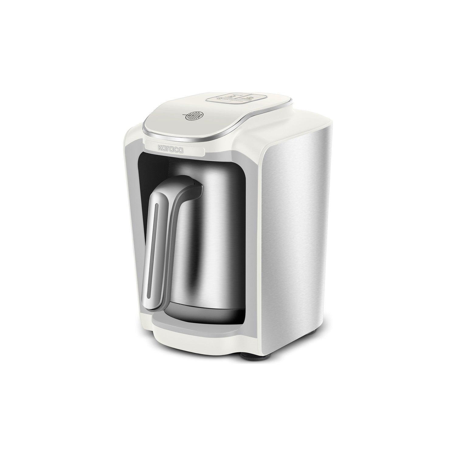 Karaca Hatir Neo Turkish Coffee Maker with Stainless Steel Pot, Creamy - MALLTURK