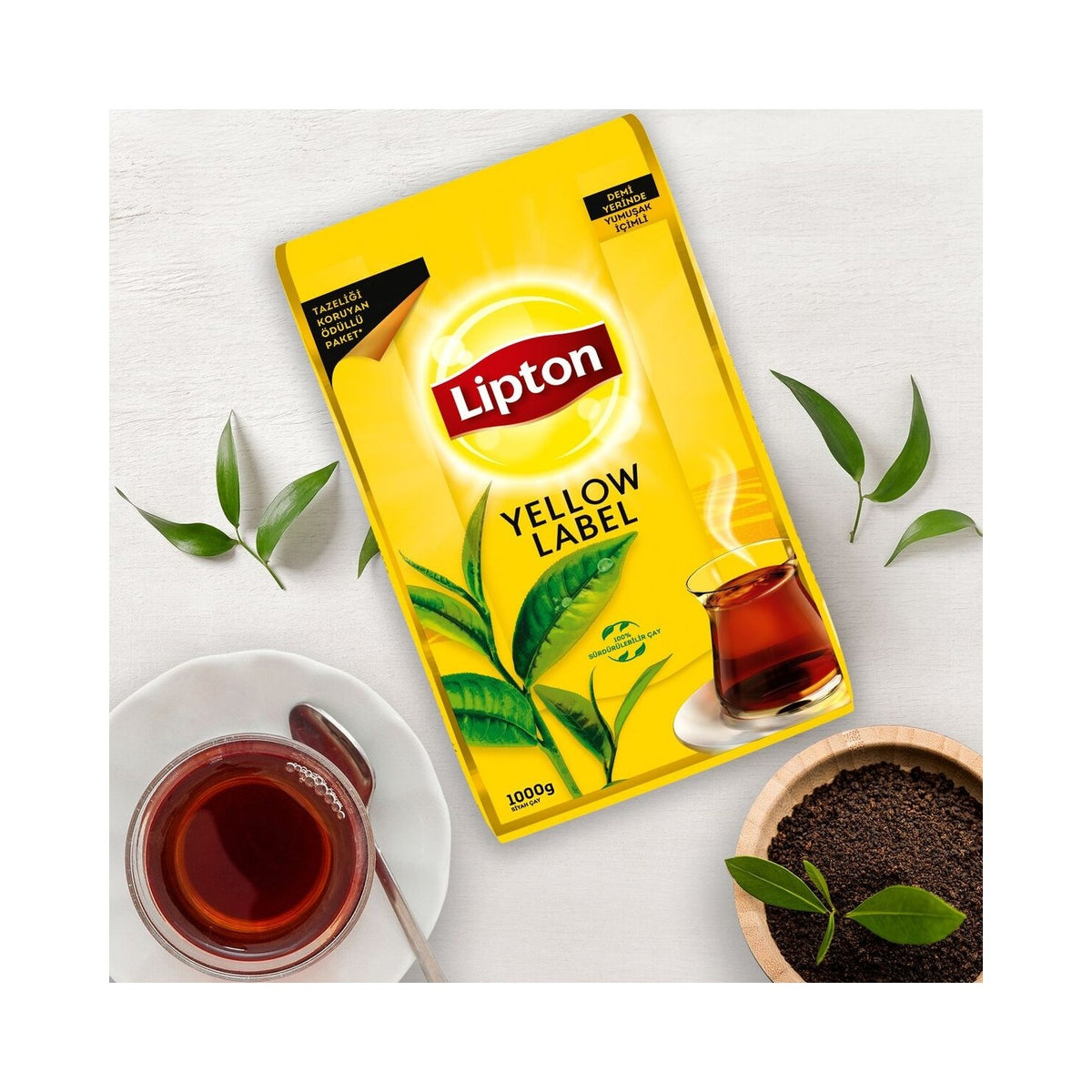 Lipton Yellow Label loose leaf tea 1000 g 4'lu - MALLTURK