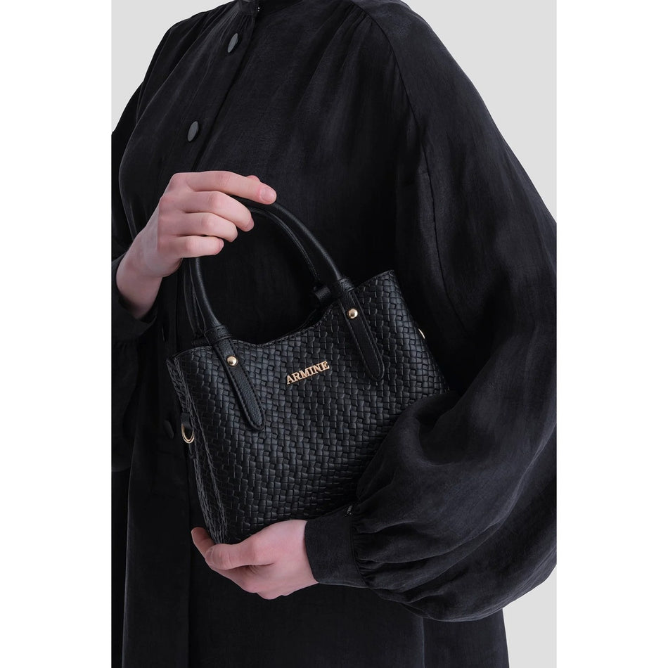 Armine Knitted Bag Black Elegant - MALLTURK