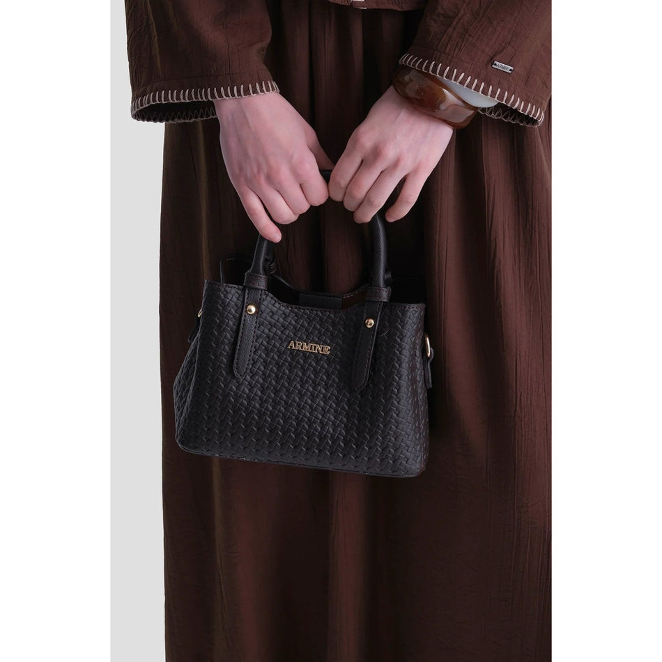 Armine Knitted Bag Brown