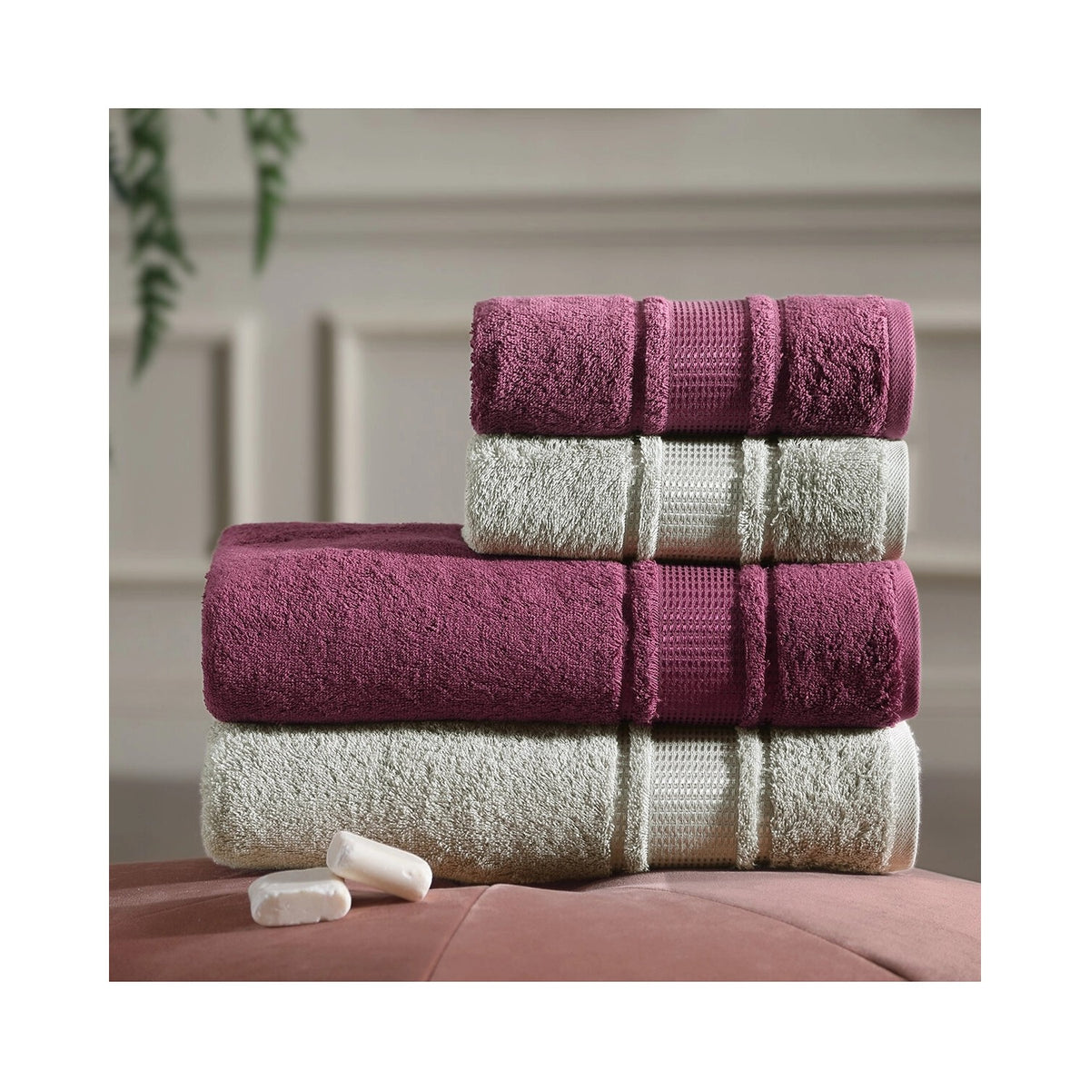 Ozdilek Colourist Bath Towel 90 x 150 cm Green - MALLTURK