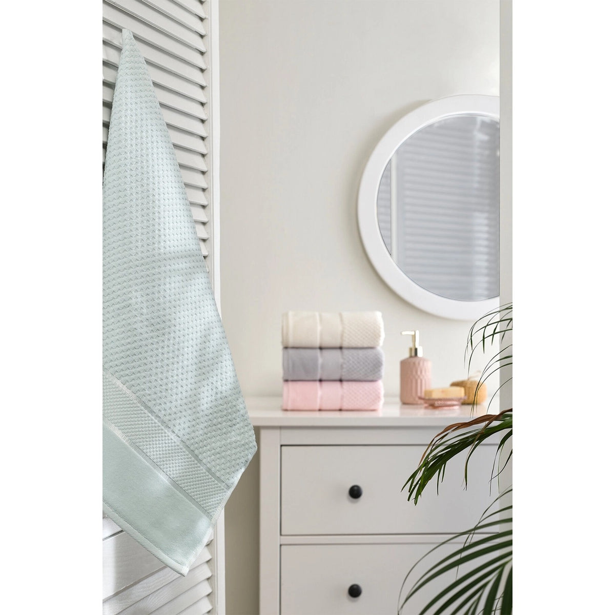 Ozdilek Bright Velvet Hand and Face Towel 50x90 cm Pink - MALLTURK