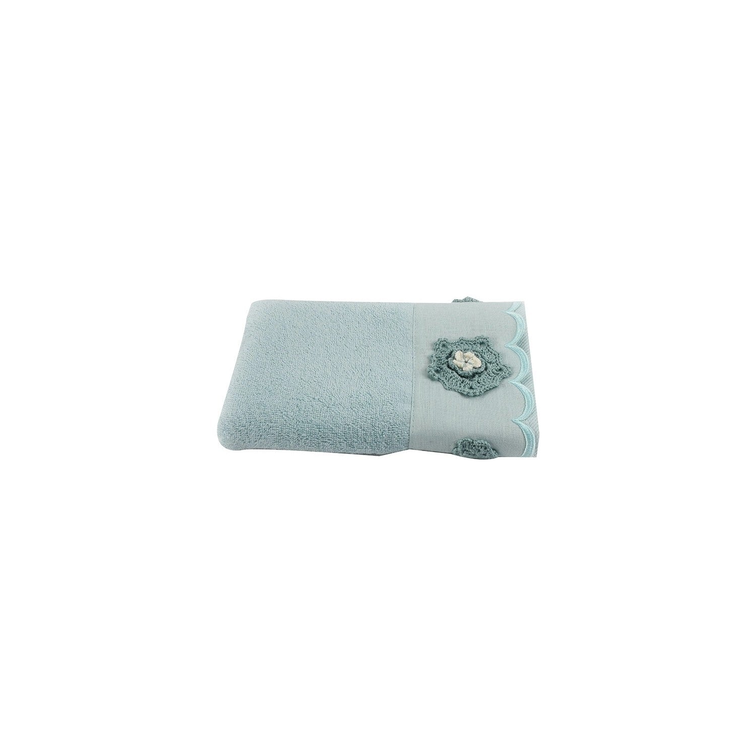 Ozdilek Gloria Embroidered Bamboo Towel 50x90 - MALLTURK
