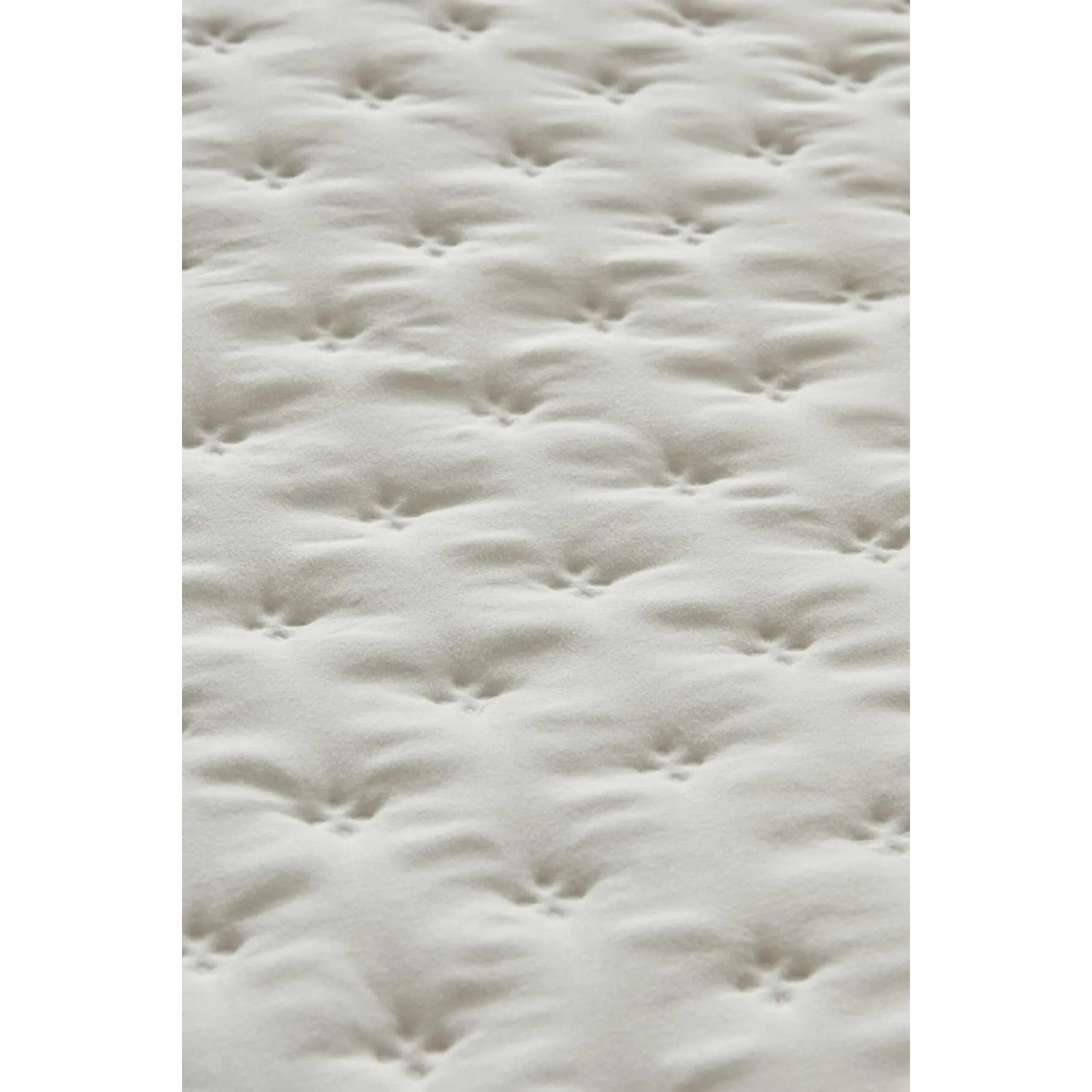 KaracaHome Viona Double Bedspread, Ecru, Cotton Polyester, Plain Theme, 240 x 260 cm - MALLTURK