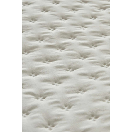 KaracaHome Viona Double Bedspread, Ecru, Cotton Polyester, Plain Theme, 240 x 260 cm - MALLTURK