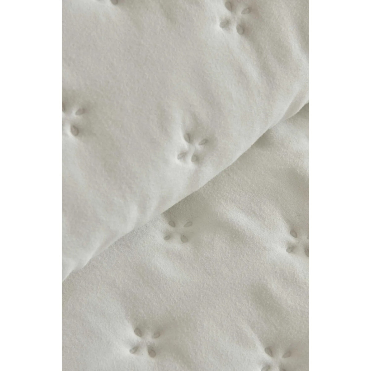 KaracaHome Viona Double Bedspread, Ecru, Cotton Polyester, Plain Theme, 240 x 260 cm - MALLTURK