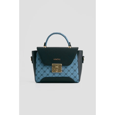 Armine Polka Dot Bag Blue Stylish Women's Bag - MALLTURK