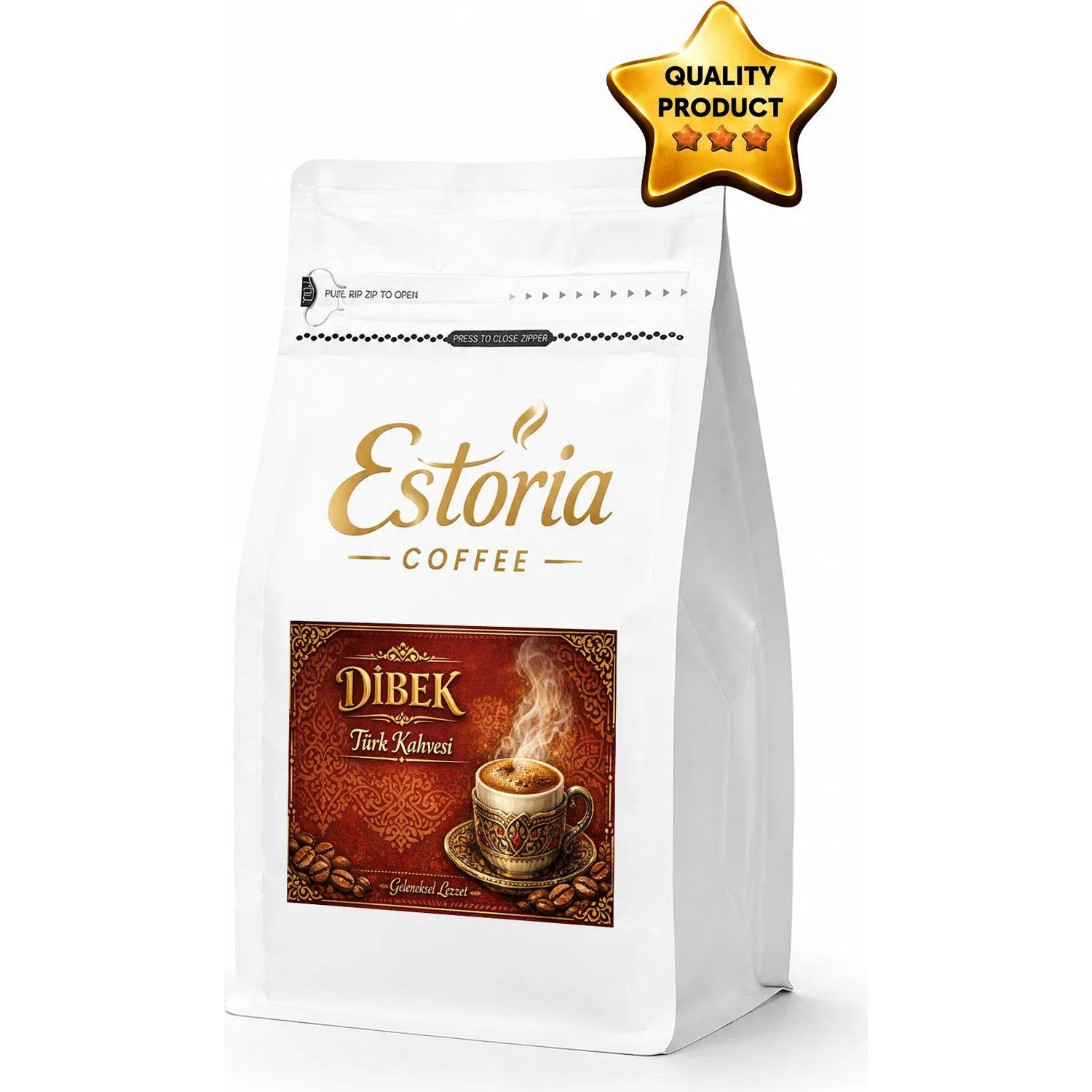 Estoria Coffee Dibek Coffee 250g | Traditional Dibek Grinding | Smooth Taste | Ground - MALLTURK