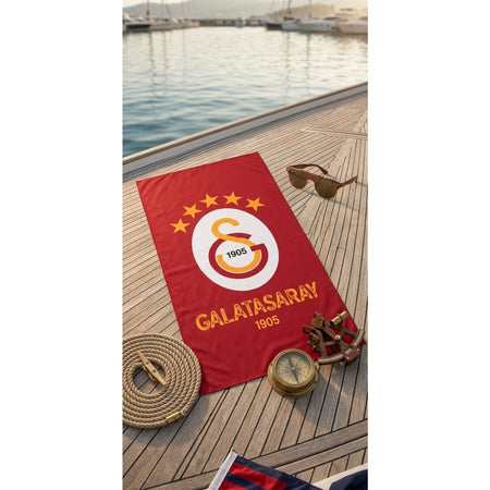 Crown New Season Licensed Galatasaray Beach Cover Red - MALLTURK