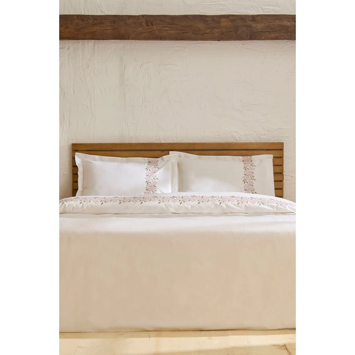 Karaca Home Rosven Embroidered Double Duvet Cover Set White - MALLTURK