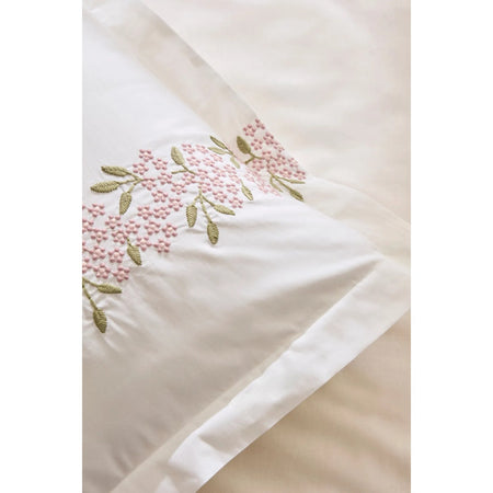 Karaca Home Rosven Embroidered Double Duvet Cover Set White - MALLTURK