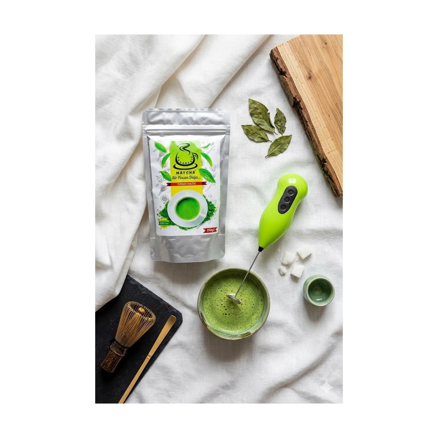Karadeniz Matcha 250 g and Elektronik Mikser