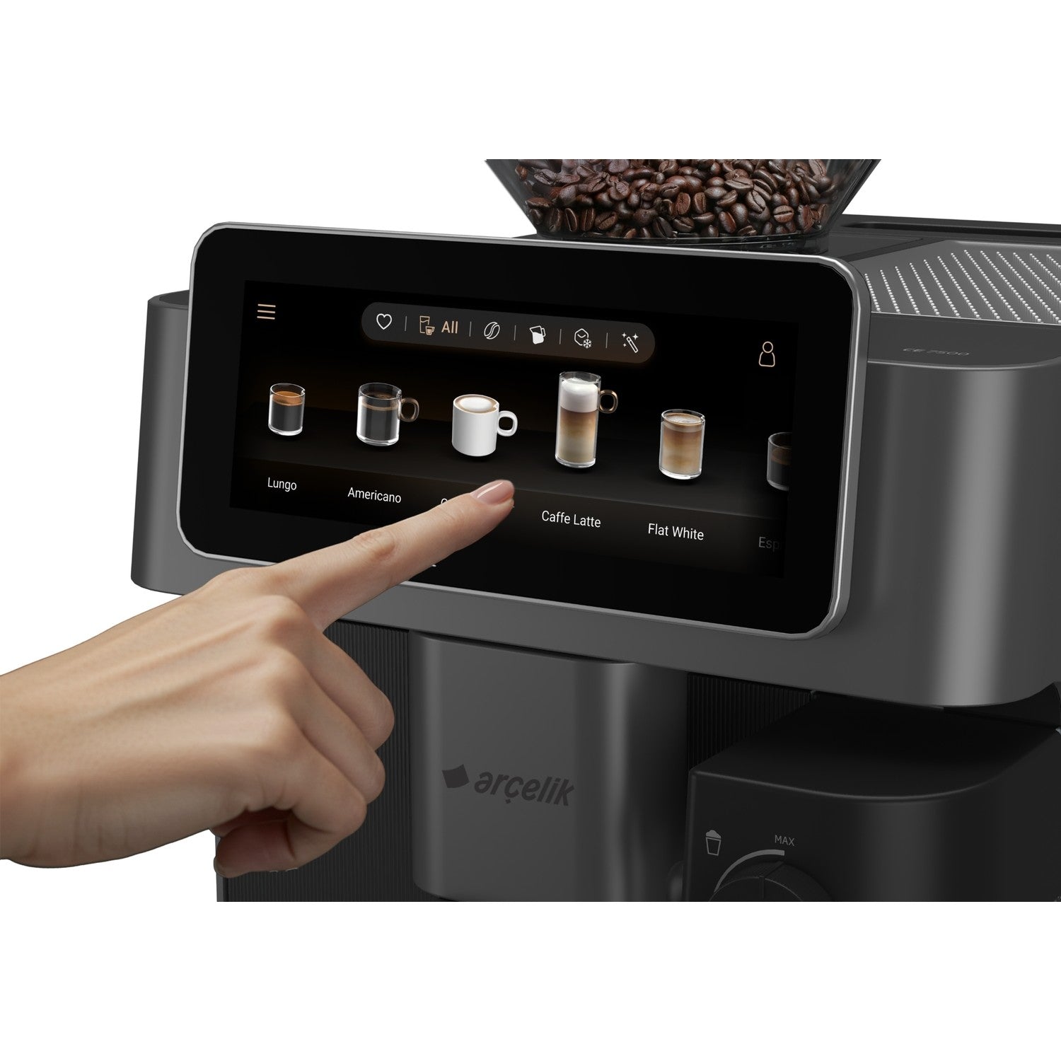 Arcelik EM 9595 Imperium Barista Fully Automatic Espresso Machine - MALLTURK