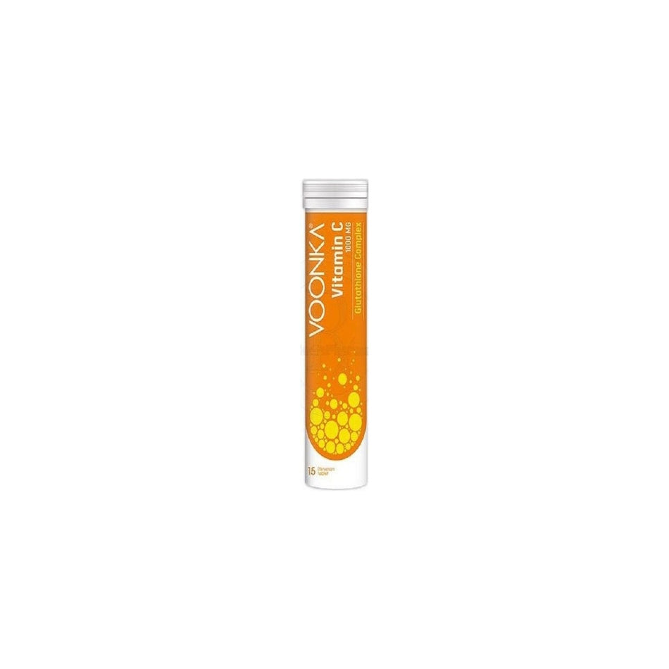 Voonka 1000 mg Glutathione Complex 15 Effervescent Tablets Vitamin C - MALLTURK