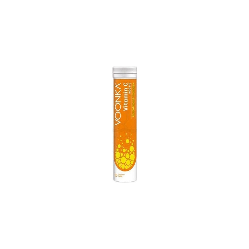 Voonka 1000 mg Glutathione Complex 15 Effervescent Tablets Vitamin C - MALLTURK