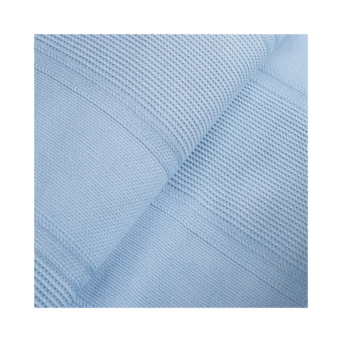 Karaca Home Virelle 100% Cotton Nish Set Double Bed Quilted Bedding Set Blue - MALLTURK
