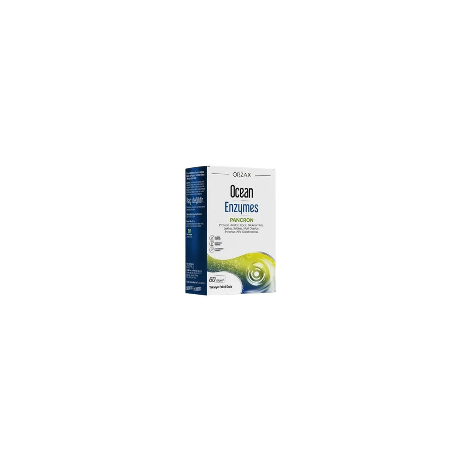 Orzax Ocean Enzymes Pancron 60 Capsule Sindirim Support Icin Ozel Formul Turkey Origin - MALLTURK