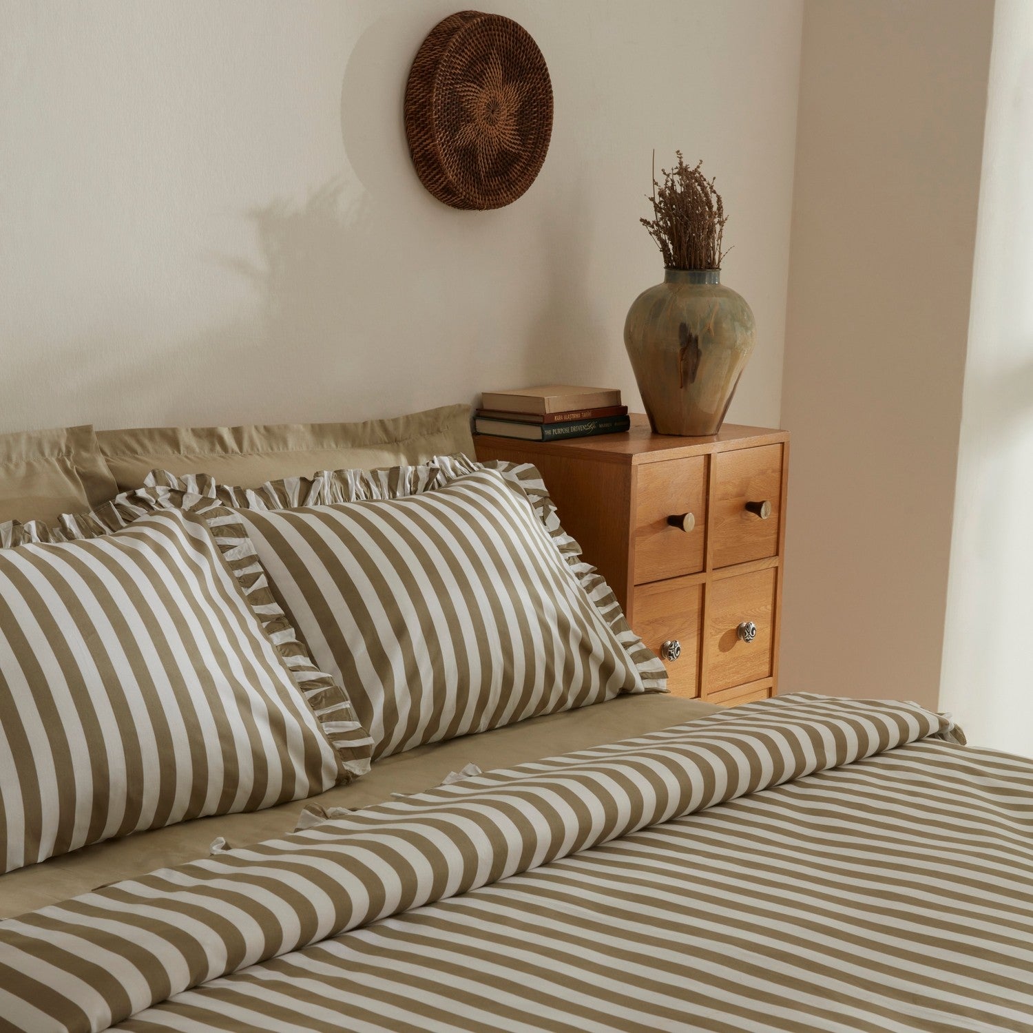 Karaca Home Ripple Single Duvet Cover Set Green - MALLTURK