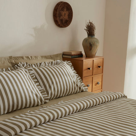 Karaca Home Ripple Single Duvet Cover Set Green - MALLTURK