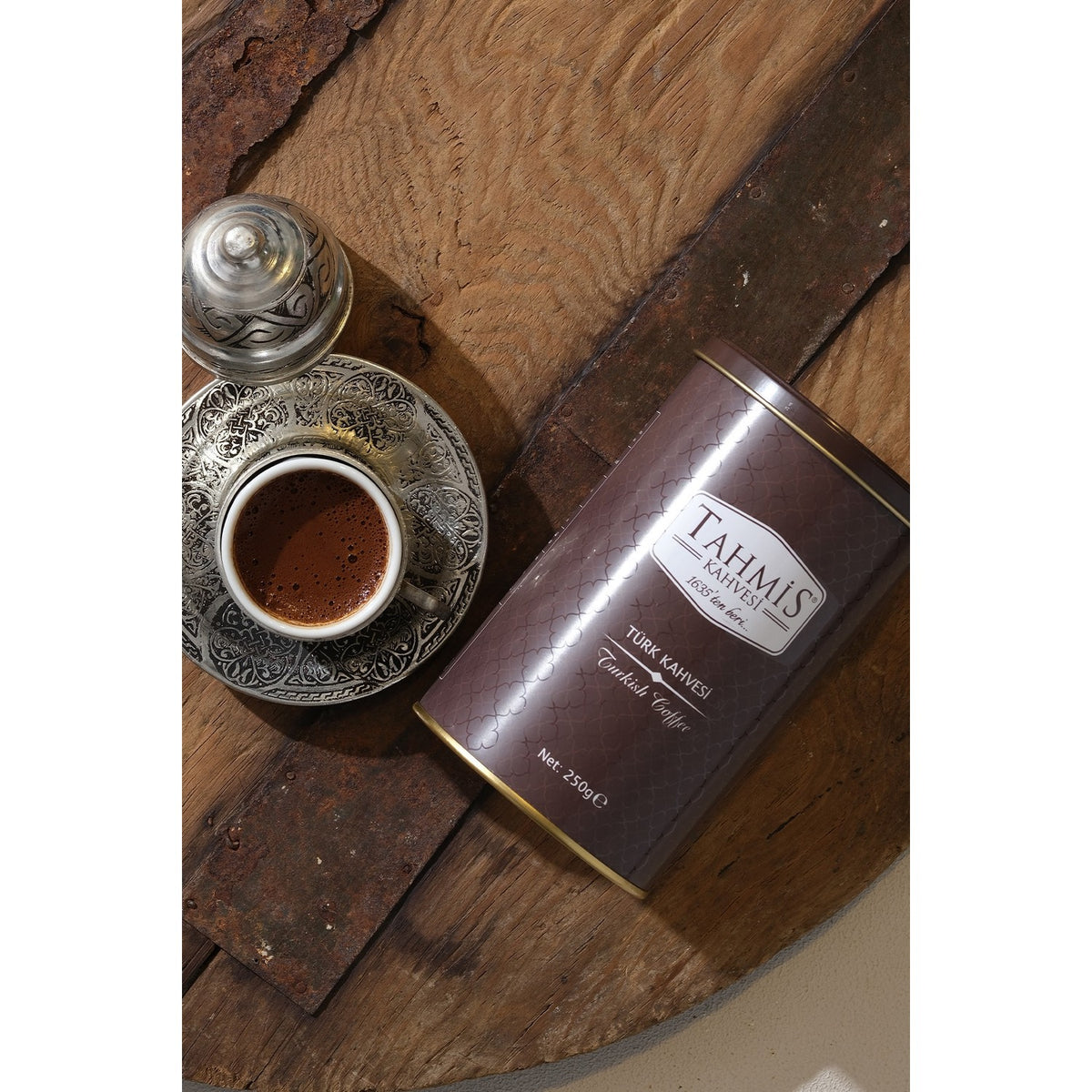 Tahmis 250 gr Tin Can Tahmis Coffee Turkish Coffee Traditional Flavor Since 1635 - MALLTURK